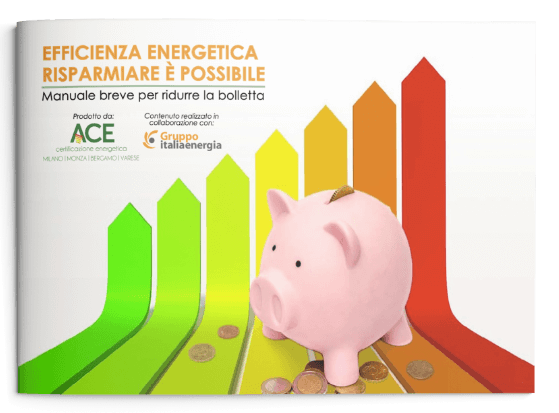 Copertina del Pdf e-book - Efficienza energetica risparmiare Ã¨ possibile - Manuale breve per ridurre la bolletta